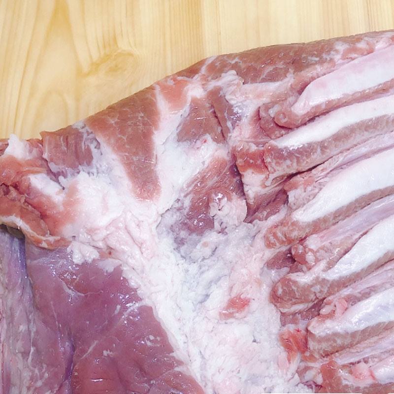 原木でパーティ料理をつくっちゃお  愛知県産 愛知みかわ豚バラ 2分割 2.5kg 選べる加工 冷凍配送