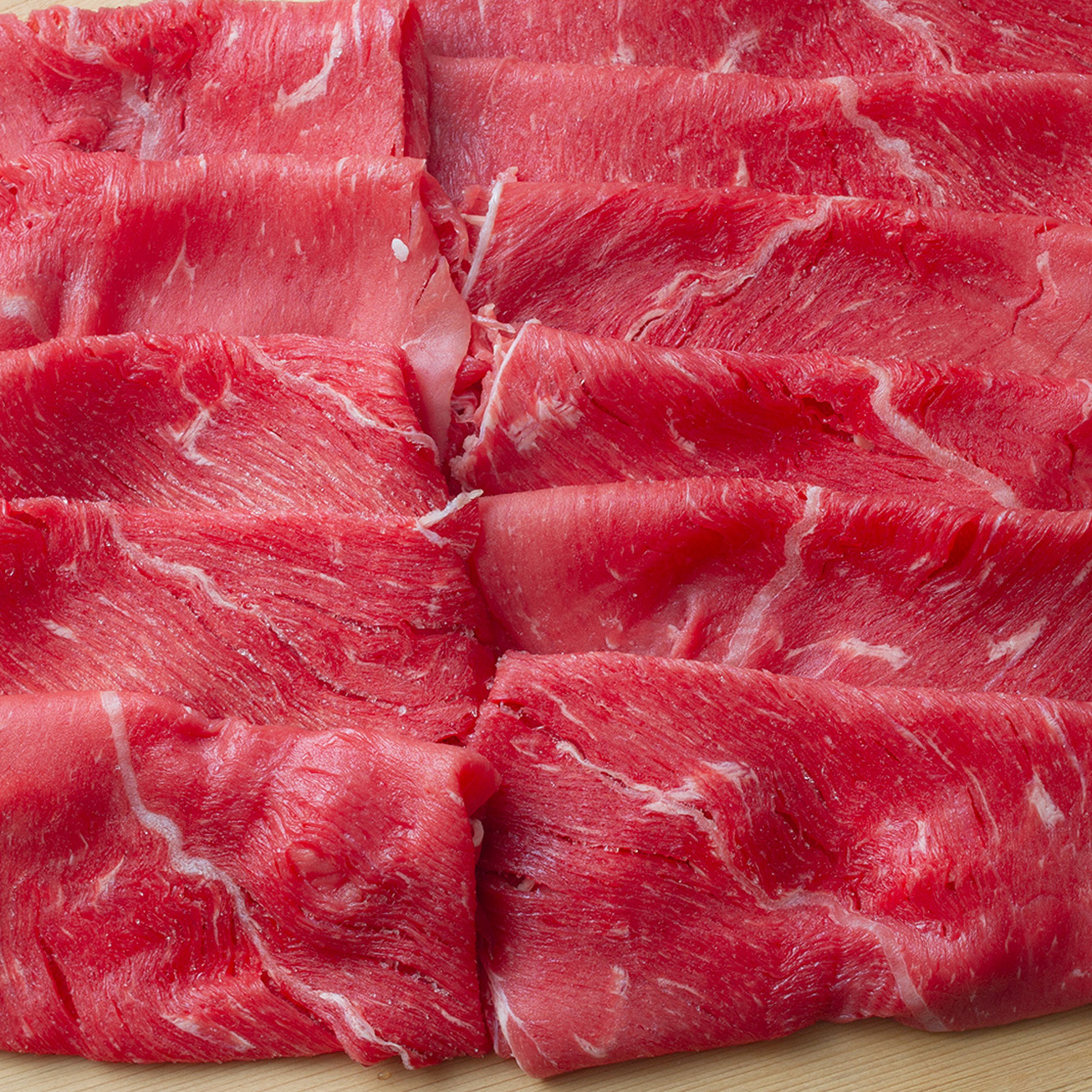 オーストラリア産　グラス肩肉／グラスクロッド 1.5mmスライス  500g（１パック）